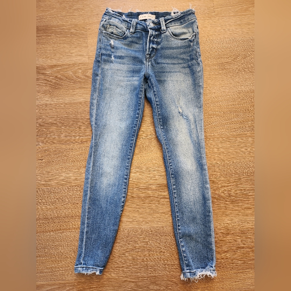 Flying Monkey Mid Rise Skinny Jeans
